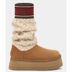 UGG Women's Classic Sweater Letter Boots $174.99 shipped