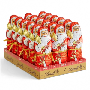 Lindt 空心聖誕老人牛奶巧克力（18 塊，125 克）