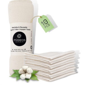 Mioeco有机可重复使用布纸巾和蜂蜡食品包装纸圣诞热卖