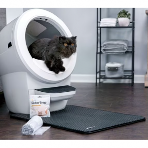 Litter-Robot 4 with Step & Core Accessories Kit Cat Litter Box, White @ Chewy