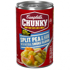 Campbell’s Chunky Soup, Split Pea Soup With Ham, 19 Oz Can @ Amazon