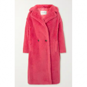 MAX MARA Tedgirl double-breasted alpaca, wool and silk-blend coat