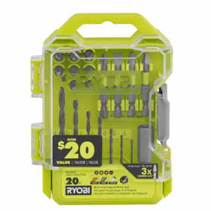 RYOBI Drill and Impact Drive Kit (20-Piece) @ Home Depot