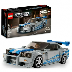 LEGO Speed Champions 2 Fast 2 Furious Nissan Skyline GT-R (R34) 76917 Race Car Toy @ Walmart