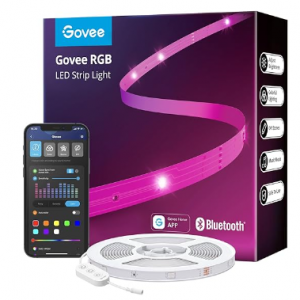 Govee 100ft LED Strip Lights, Bluetooth RGB LED Lights with App Control @ Amazon