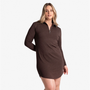 Traverse 1/2 Zip Dress - Java 针织裙