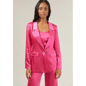 Sugarlips Rosalia 緞麵西裝外套