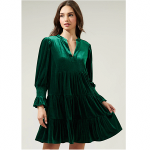 Sugarlips Lagoon Velvet Babydoll 連衣裙