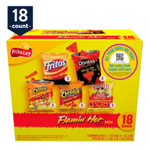 Frito-Lay Flamin' Hot Mix Variety Pack, 18 Count