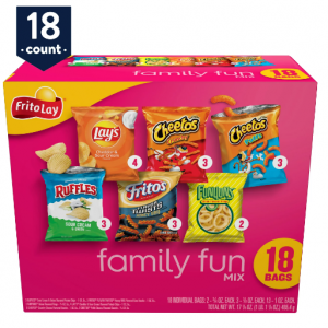 Frito-Lay 综合口味家庭装薯片零食 18包 @ Walmart
