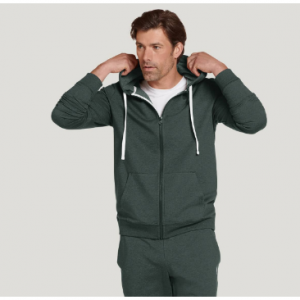 Jockey® Cotton Blend Fleece Full Zip Hoodie @ Jockey