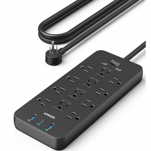 Anker Surge Protector Power Strip (2100J), Anker 12 Outlets with 1 USB C and 2 USB Ports @ Amazon