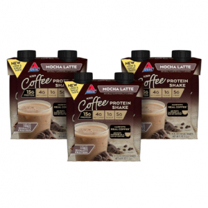 Atkins Mocha Latte Iced Coffee Protein Shake, 15g Protein, 12Pack ...