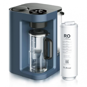 Bluevua RO100ROPOT-LITE Countertop Reverse Osmosis Water Filter System, 5 Stage Purification