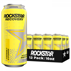 Rockstar 檸檬口味能量飲料 16oz 12罐 @ Amazon