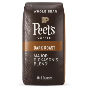 Peet's Coffee, Dark Roast Whole Bean Coffee - Major Dickason's Blend 10.5 Ounce Bag @ Amazon