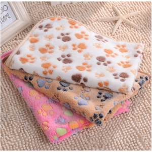 3 Sizes Cute Warm Pet Bed Mat Cover Towel Handcrafted Cat Dog Fleece Soft Blanket