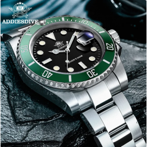 ADDIESDIVE Stainless Steel Watch Men's European and American Business Leisure Quartz Watch