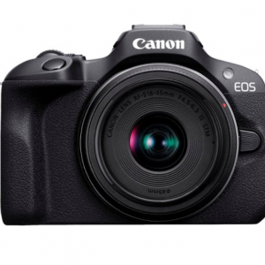 $100 off Canon - EOS R100 4K Video Mirrorless Camera with RF-S 18-45mm f/4.5-6.3 IS STM Lens
