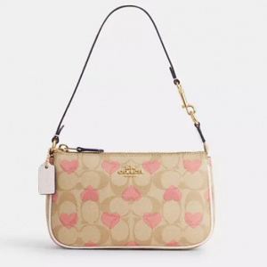 Coach Nolita 19 In Signature Canvas With Heart Print