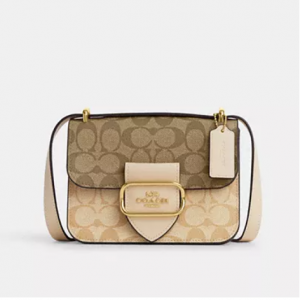 70% Off Coach Morgan Square Crossbody In Blocked Signature Canvas @ Coach Outlet