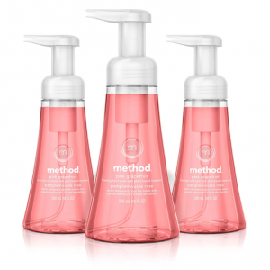 Method Foaming Hand Soap, Pink Grapefruit, 10 fl oz, Biodegradable Formula, (Pack of 3) @ Amazon