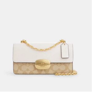 50% Off Coach Eliza Flap Crossbody In Signature Canvas @ Coach Outlet