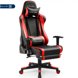 $120 off GTRACING Gaming Chair Office Chair PU Leather w/ Footrest & Adjustable Headrest @Walmart
