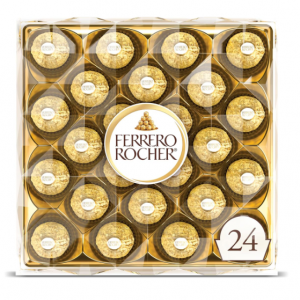 Ferrero Rocher Fine Hazelnut Milk Chocolate, 24 Count @ Amazon