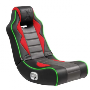 $24 off X Rocker Flash LED Audio Floor Rocker Gaming Chair, Red/Black @Walmart
