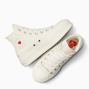 Converse Chuck Taylor All Star Lift Platform Y2K Heart 帆布鞋