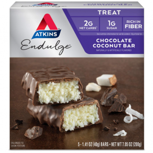 Atkins Endulge Chocolate Coconut Bar, 5 Count @ Amazon