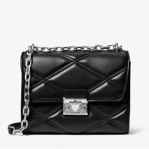 84% Off MICHAEL KORS OUTLET Serena Small Quilted Faux Leather Crossbody Bag