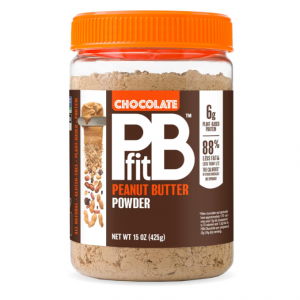 PBfit All-Natural Chocolate Peanut Butter Powder, 6g of Protein (15 ounces) @ Amazon