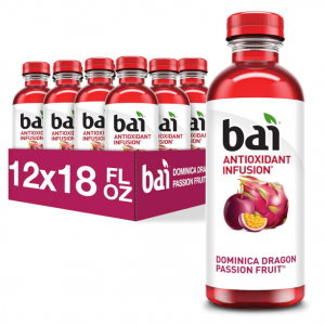Bai Dominica Dragon Passion Fruit, Antioxidant Infused Beverage, 18 oz (Pack of 12) @ Amazon