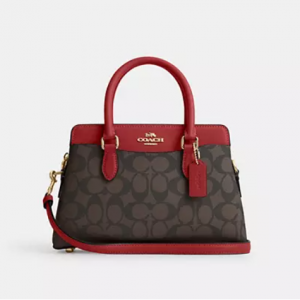 68% Off Coach Mini Darcie Carryall In Signature Canvas @ Coach Outlet	