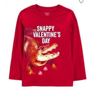 OshKosh B'gosh幼兒情人節鱷魚圖案 T 恤