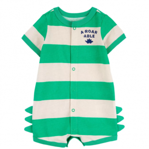 50% Off Baby A-Roar-Able Striped Snap-Up Romper @ Carter's