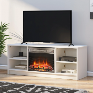 Mainstays Fireplace TV Stand for TVs up to 55", Assorted Colors @ Walmart