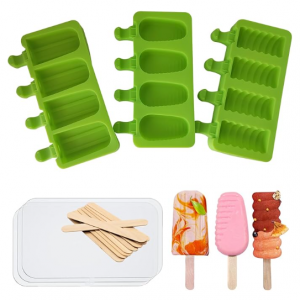 JDH Silicone 3 Pack Silicone Popsicle Molds @ Amazon