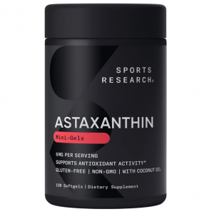 Sports Research Astaxanthin Supplement from Algae - Softgels for Antioxidant Activity, Skin & Eye