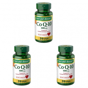 Nature's Bounty CoQ10, Dietary Supplement, 400mg, 39 Softgels (Pack of 3) @ Amazon