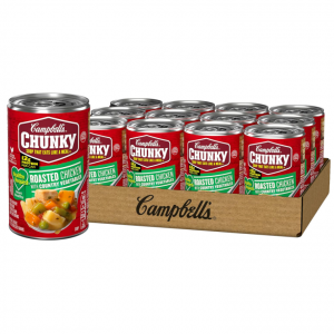 Campbell’s Chunky Healthy Request Soup, Roasted Chicken Soup with Country Vegetables, 18.8 Oz Can