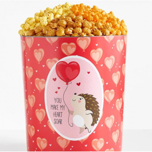 Hedge Hugs 3 1/2 Gallon 3 Flavor Popcorn Tin