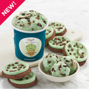 Mint Cookie Crunch Ice Cream and Cookies