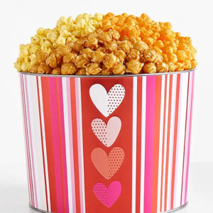 Forever Hearts 2 Gallon 3 Flavor Popcorn Tin
