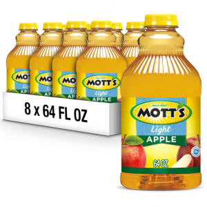 Mott's Apple Light Juice Drink, 64 fl oz bottle (Pack of 8) @ Amazon