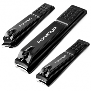 Foranyo Stainless Steel Toenail Clippers Fingernail Clipper - 3 Pack @ Amazon