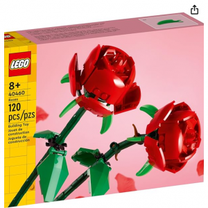 LEGO Roses Building Kit, Unique Gift for Valentine's Day for $14.99 @Amazon