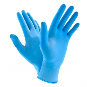 1000 PK 4Mil Blue Nitrile Gloves Powder Free (10 boxes of 100ct for a total of 1000 Gloves) @ Woot